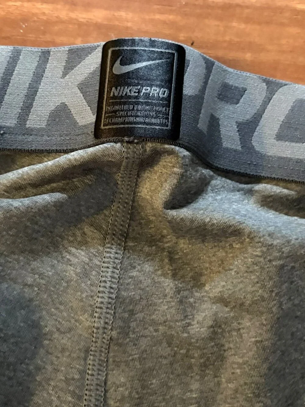 Nike Pro 3/4 training compression tights gray size M